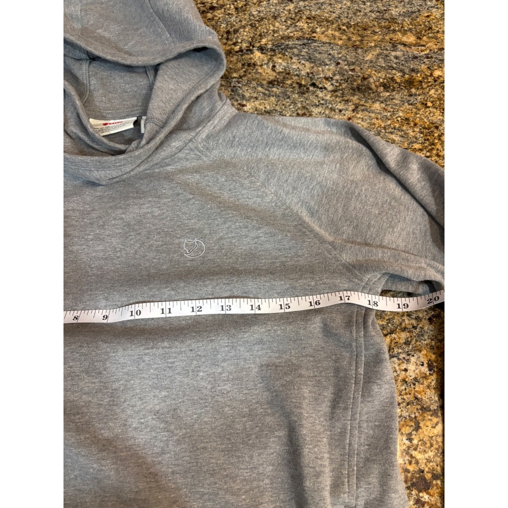 Fjallraven High Coast Hoodie Mens Medium Grey‎ 82258 Cotton Blend Pullover - Picture 4 of 8